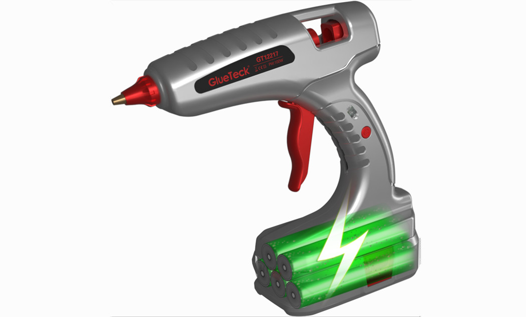 Silver Powerful Hot Glue Gun 