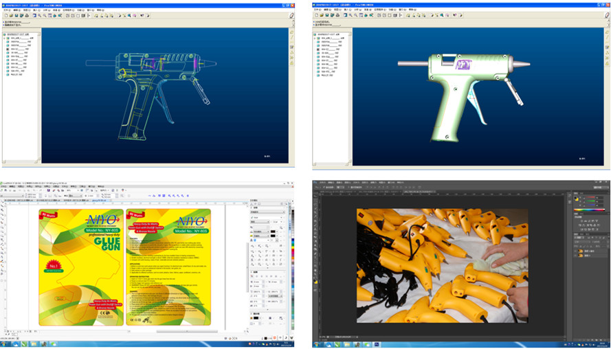 R&D team of hot glue gun