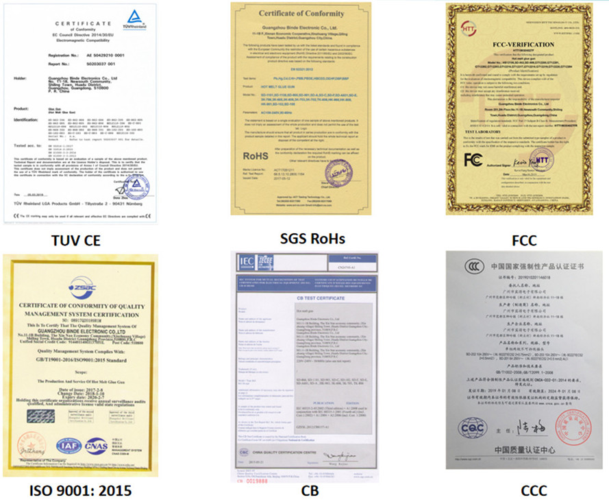 SGS Certificate of hot glue stick