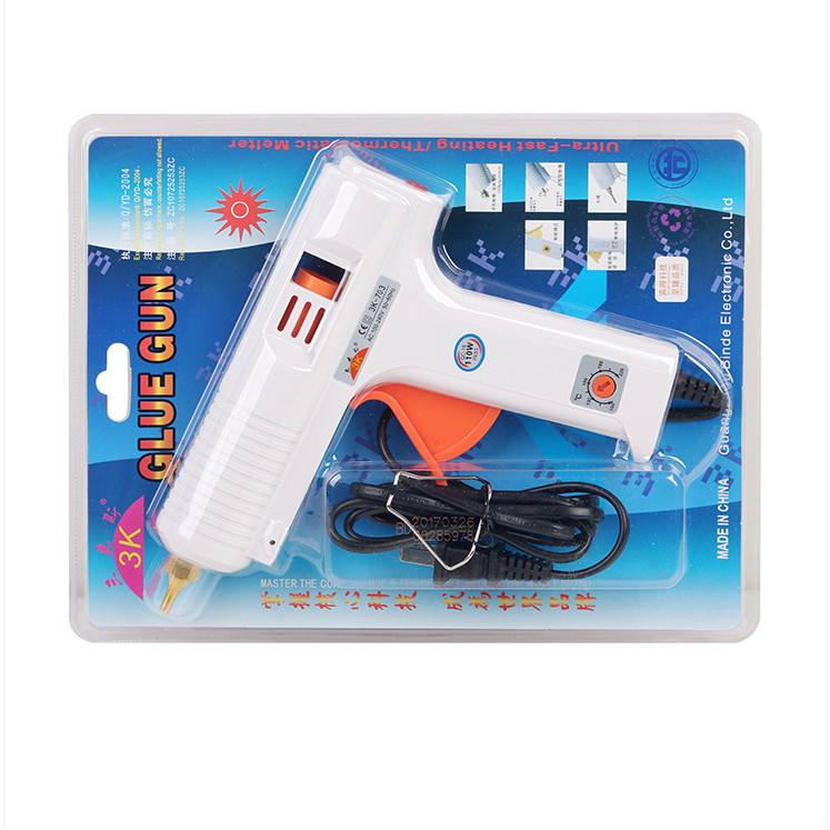 Packing of hot melt glue gun