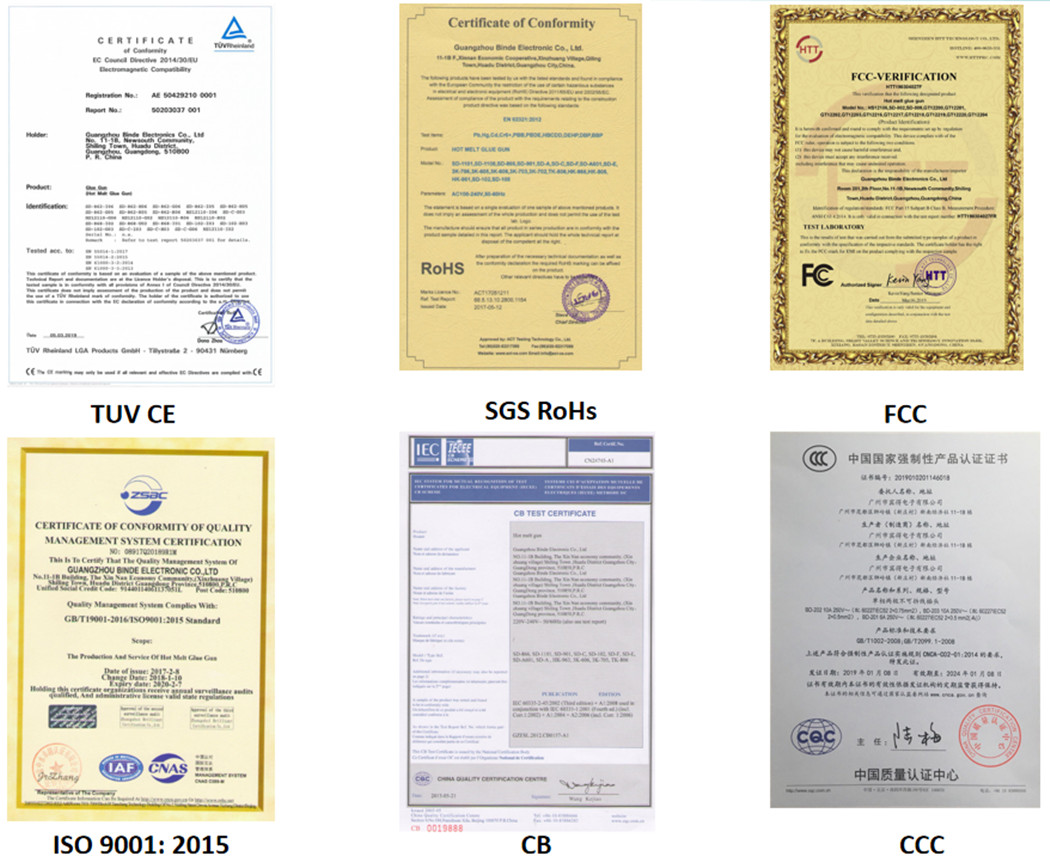 ROHS Certificate Of Glue Gun